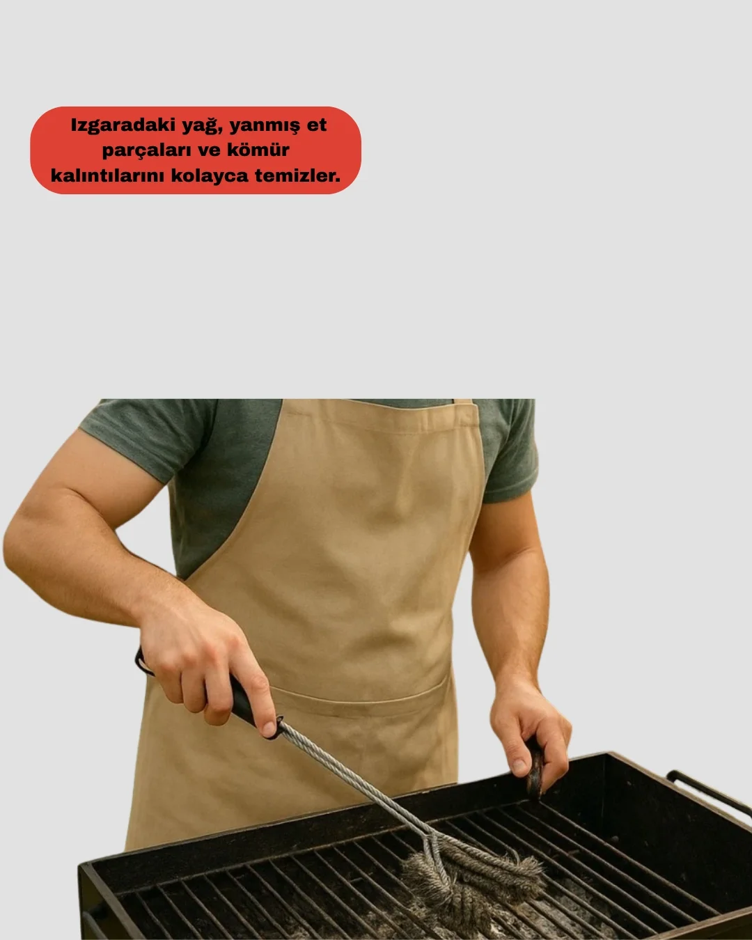 Grill ve Mangal Izgara Temizlik Aparatı