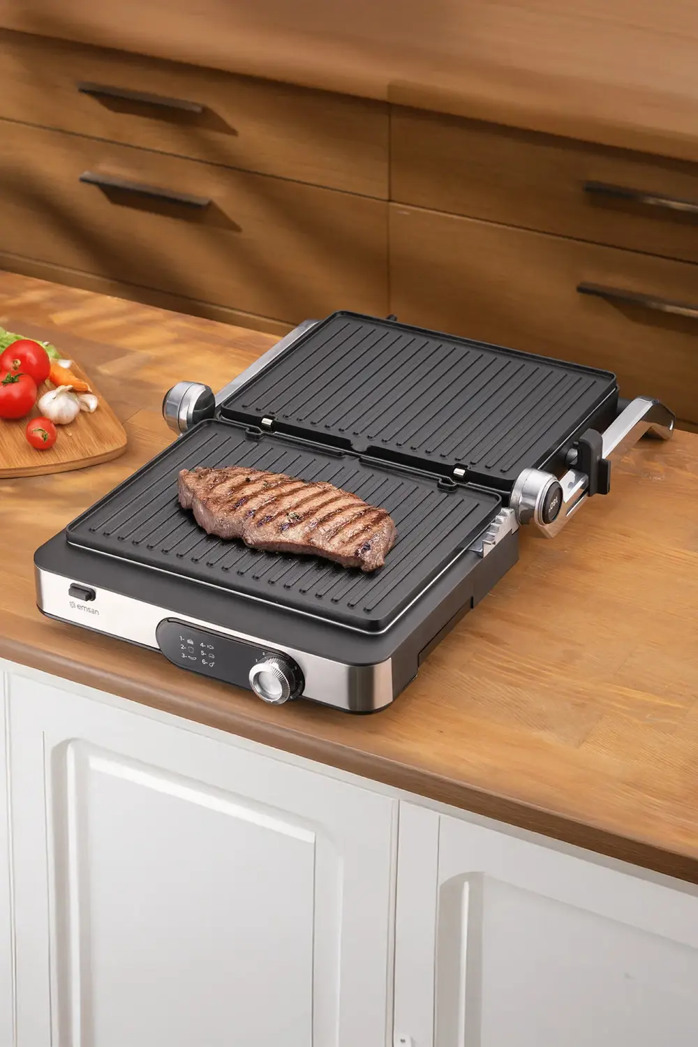 Grillmaster Inox Döküm Izgara Ve Tost Makinesi 6 Dilim Kapasiteli