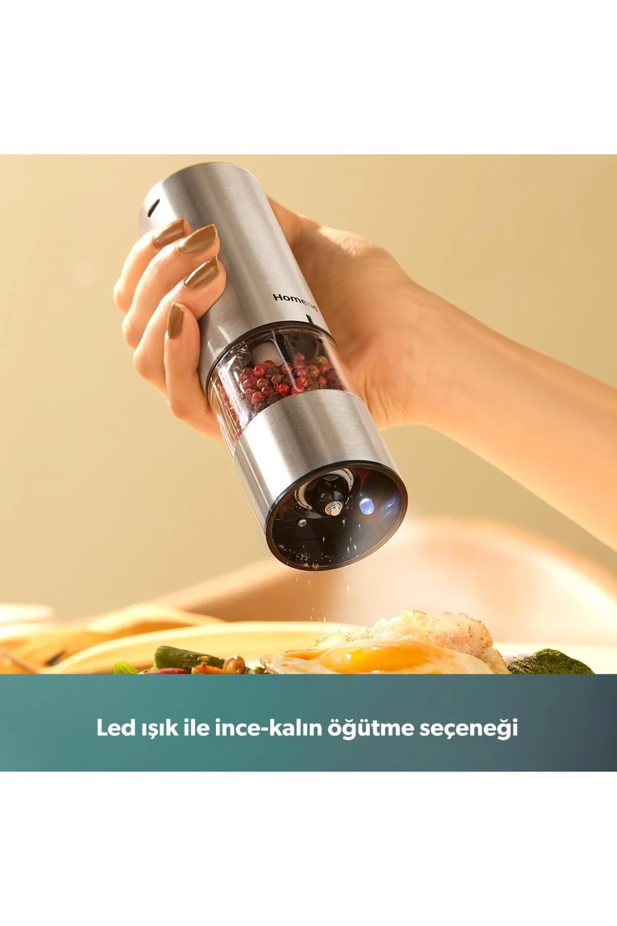 Grindgo 6003H Şarjlı Baharat Değirmen Seti
