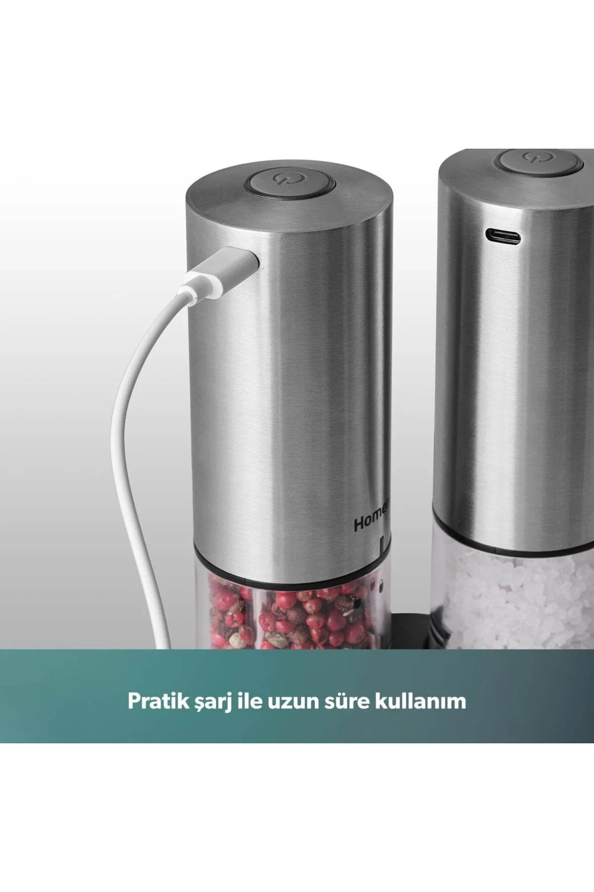 Grindgo 6003H Şarjlı Baharat Değirmen Seti