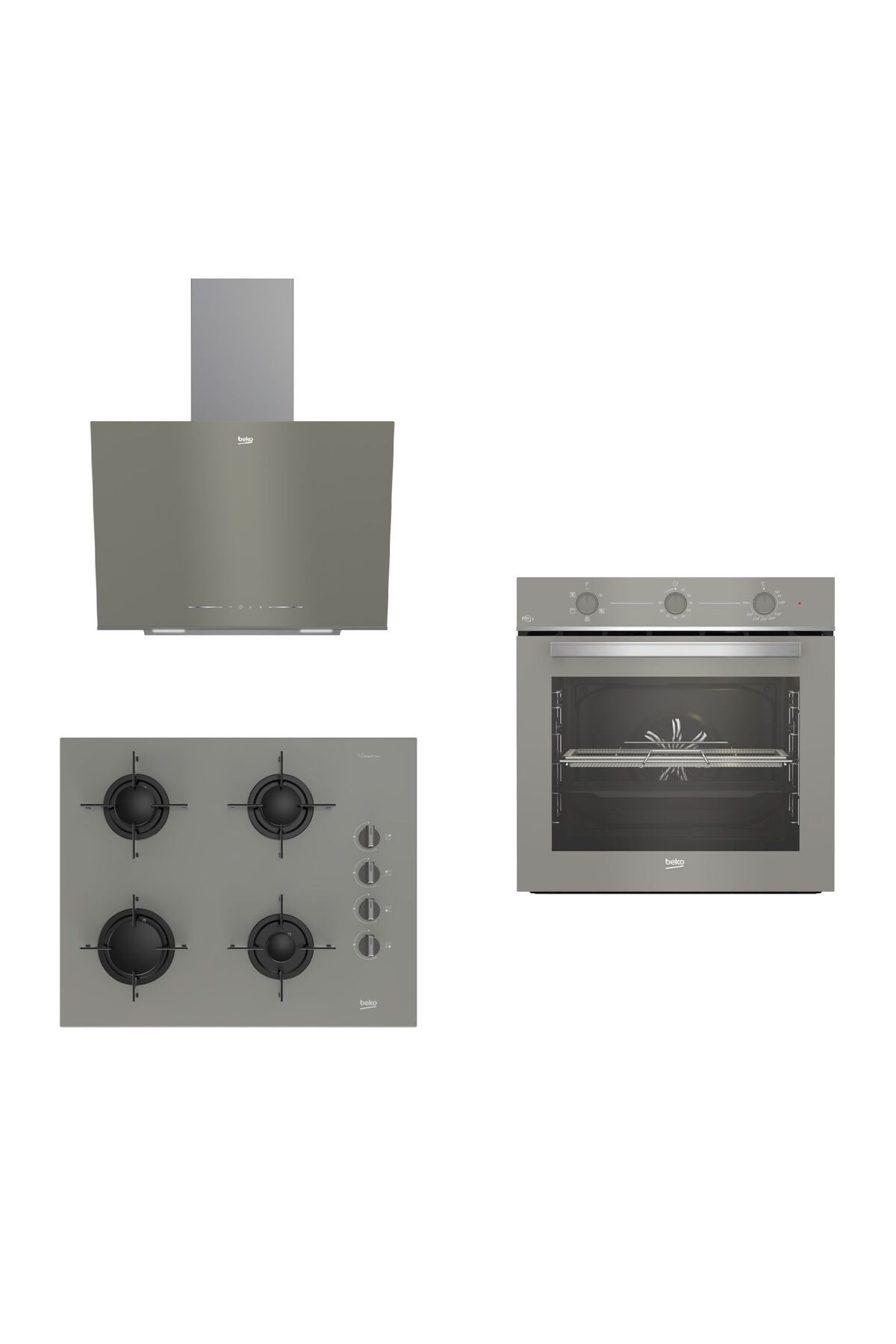 Beko Grion Ankastre Set ( Bfc 321 G - Bocd T 6510 Eg - Bde 6040 G )