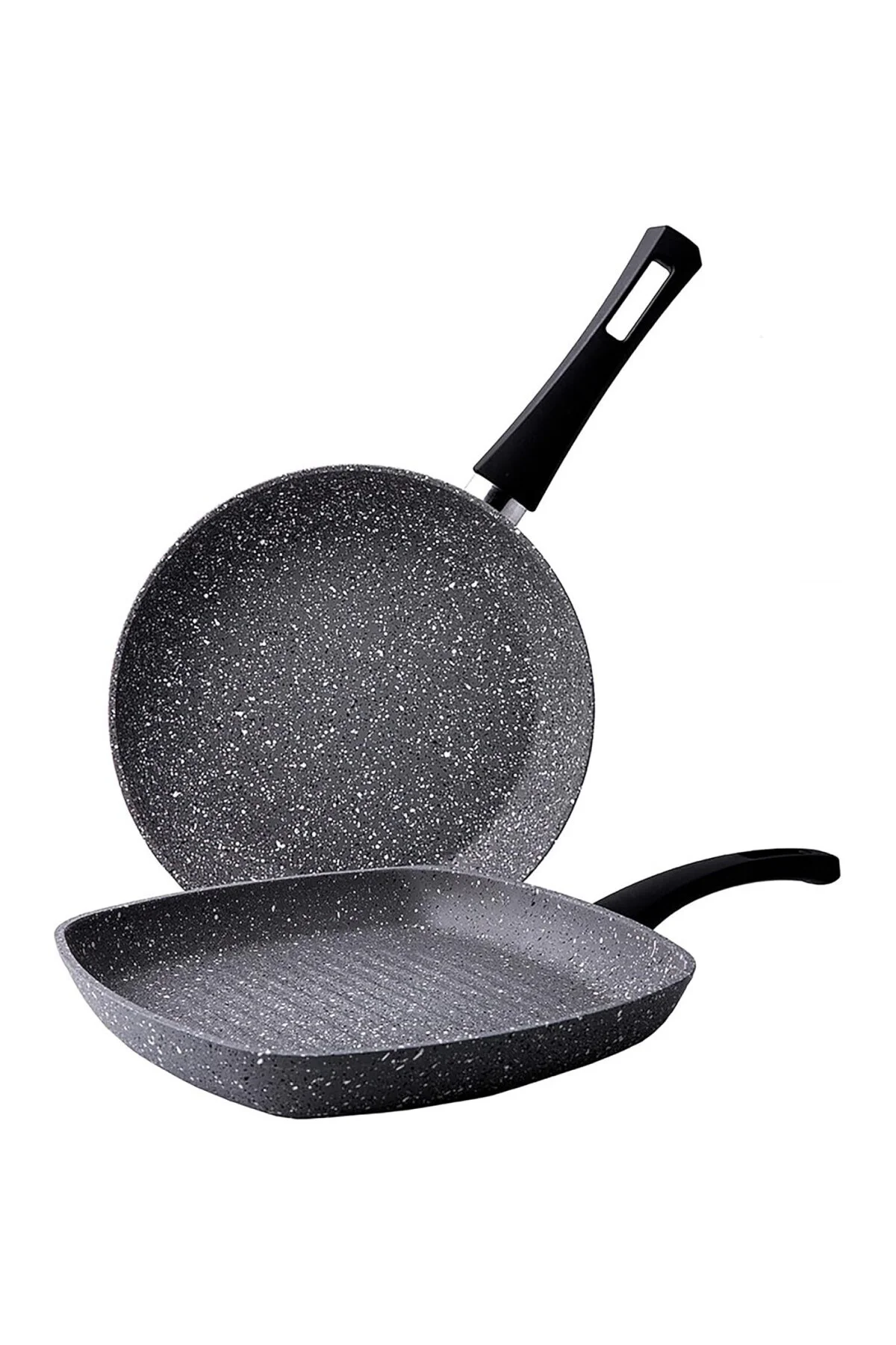 Gris Bio Granit Tava ve Grill Seti Gris Bio Granit Tava ve Grill Seti
