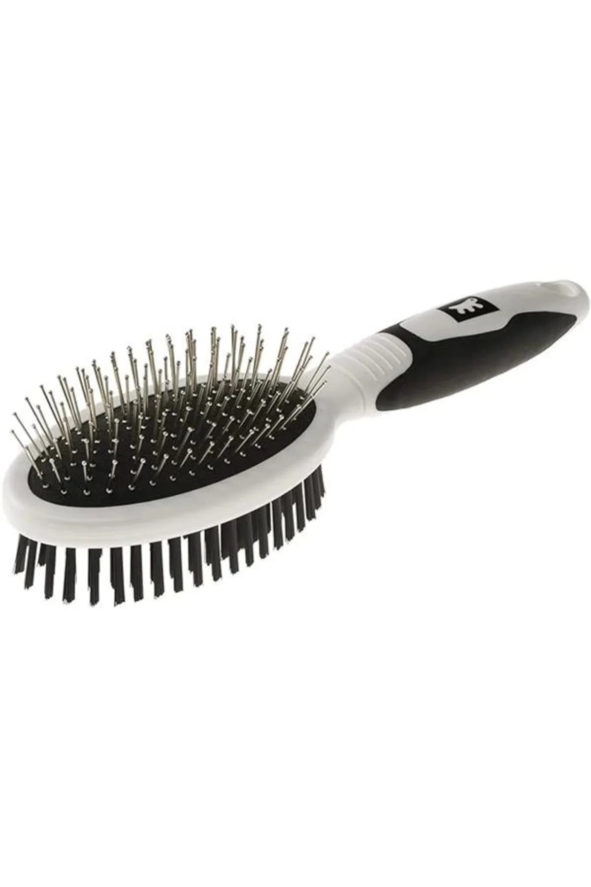 Gro 5763 Premium Çift Taraflı Tüy Fırçası, M, White, Premium Comb