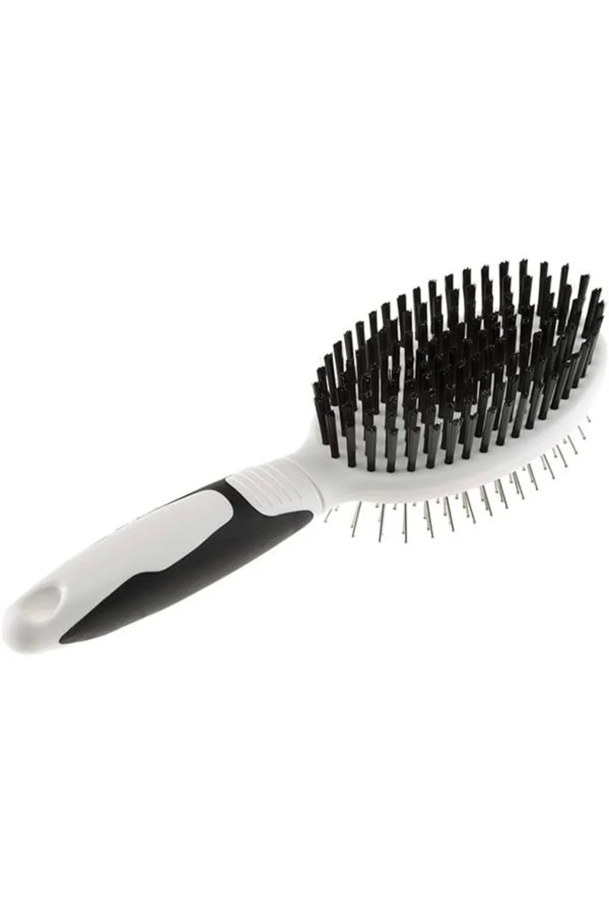 Gro 5763 Premium Çift Taraflı Tüy Fırçası, M, White, Premium Comb