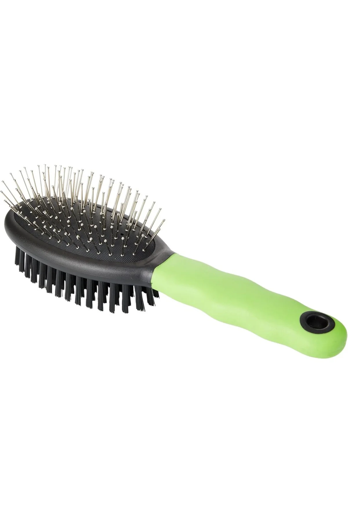 Gro 5798 Çift Taraflı Kedi Tüy Fırçası, S, Green, Double