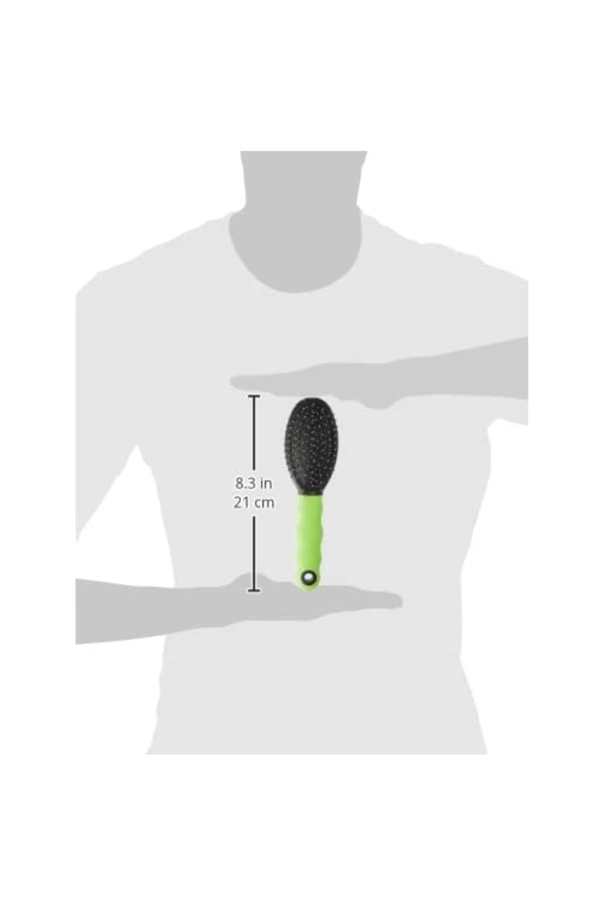 Gro 5798 Çift Taraflı Kedi Tüy Fırçası, S, Green, Double