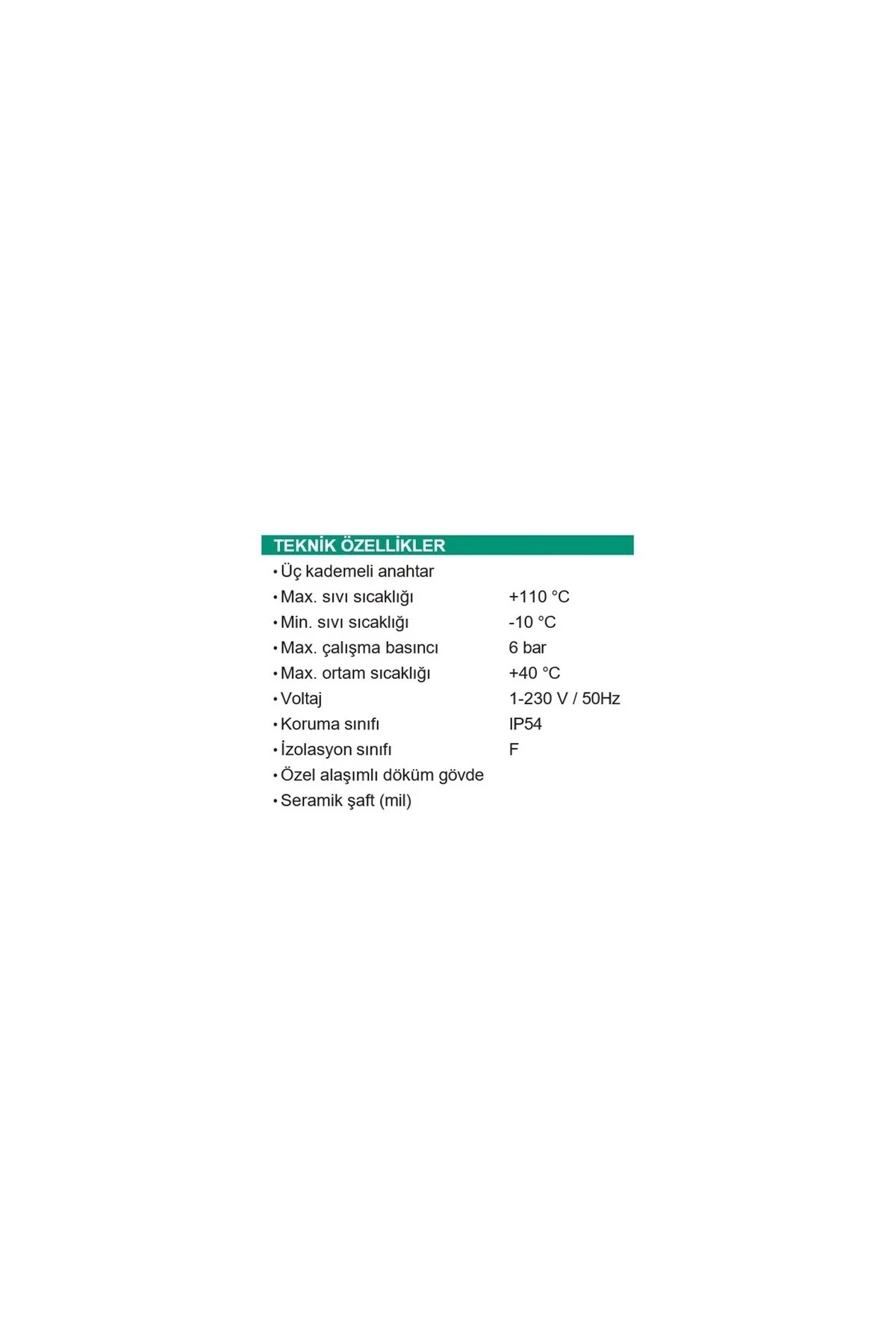 Grs 25/6-130 Sıcak Su Sirkülasyon Pompası Üç Hızlı / Kombi-Kazan-Boyler Grs 25/6-130 Sıcak Su Sirkülasyon Pompası Üç Hızlı / Kombi-Kazan-Boyler - Görsel 5