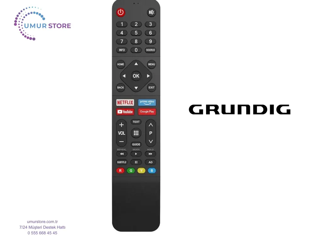 Grundig 40 GFF 6930 A Uyumlu Android Led Televizyon Kumandası Grundig 40 GFF 6930 A Uyumlu Android Led Televizyon Kumandası