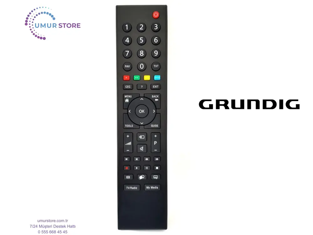 Grundig 43 VLE 5537 BG LED Televizyon Kumandası Grundig 43 VLE 5537 BG LED Televizyon Kumandası