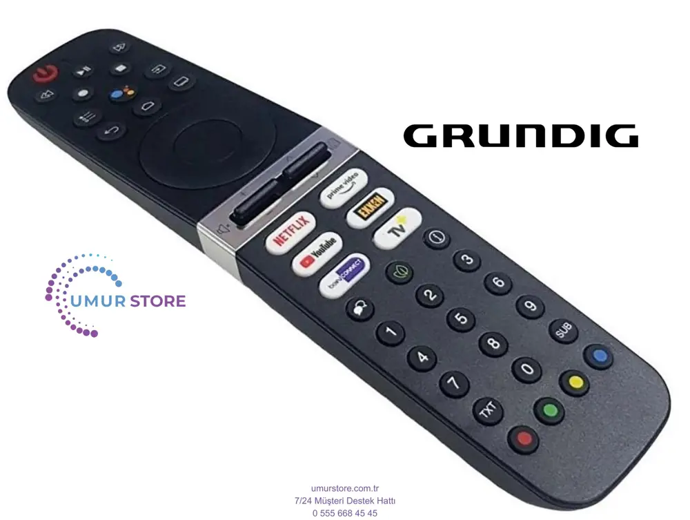 Grundig 50 GGU 7900 B 4K OLED Uyumlu Mikrofonlu Televizyon Kumand