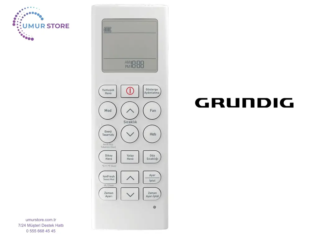 Grundig 5401460395 Uyumlu Klima Kumandası Grundig 5401460395 Uyumlu Klima Kumandası