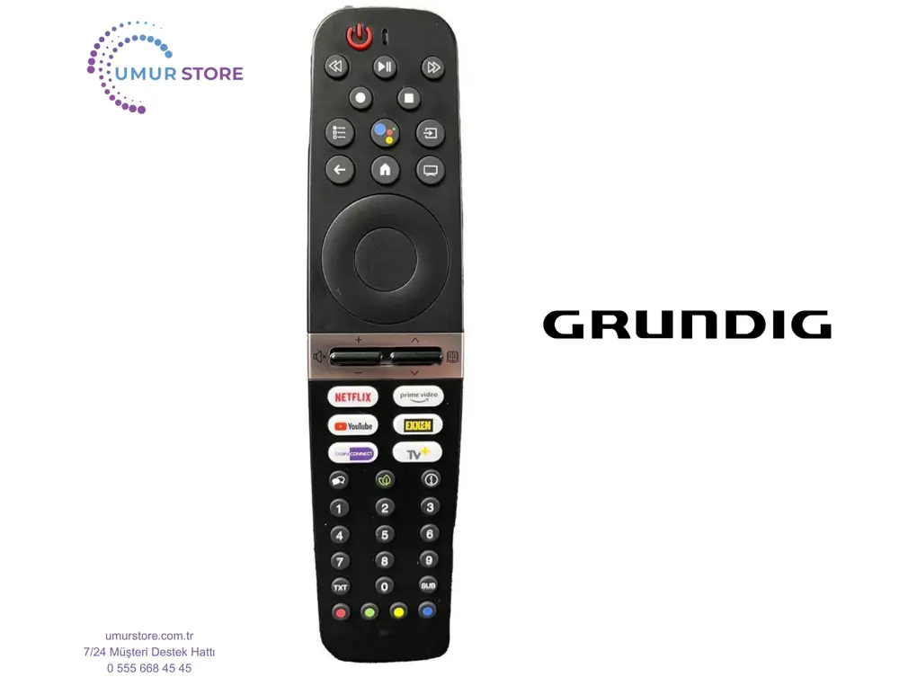 Grundig 65 GGO 9900 B 4K OLED Uyumlu Mikrofonlu Televizyon Kumand