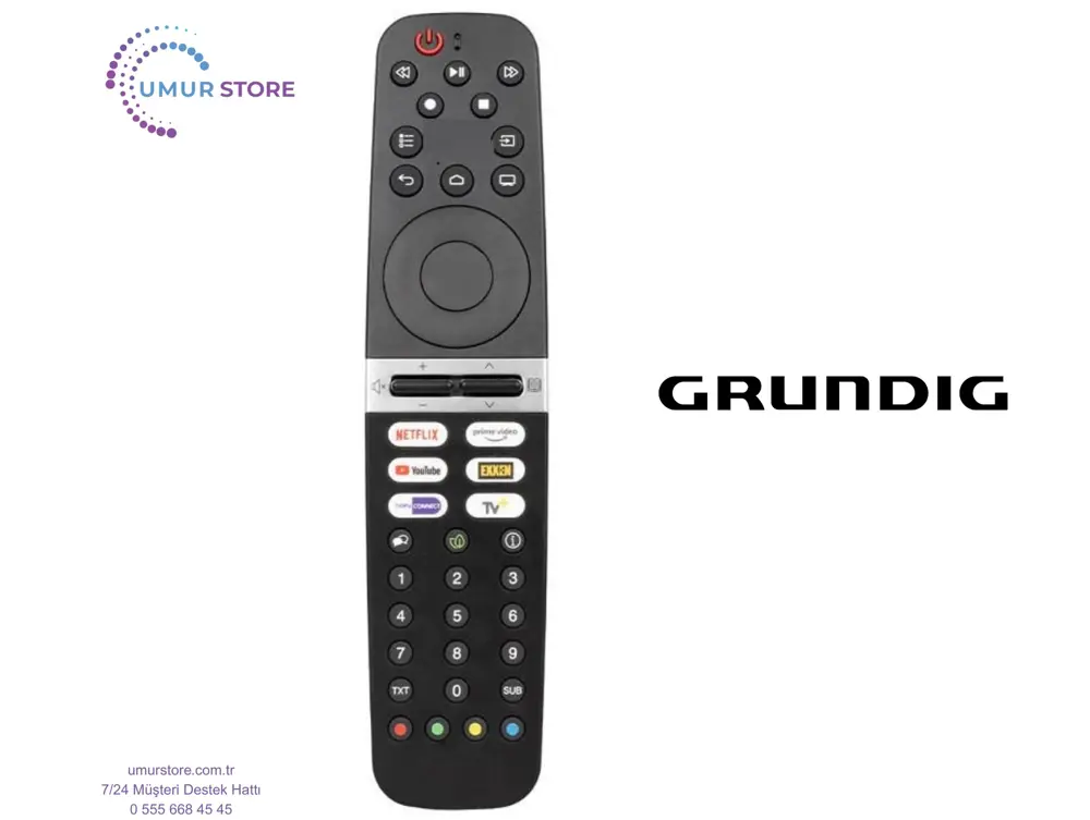 Grundig 65 GHU 7505 B Uyumlu Android Televizyon Kumandası-Mikrofo
