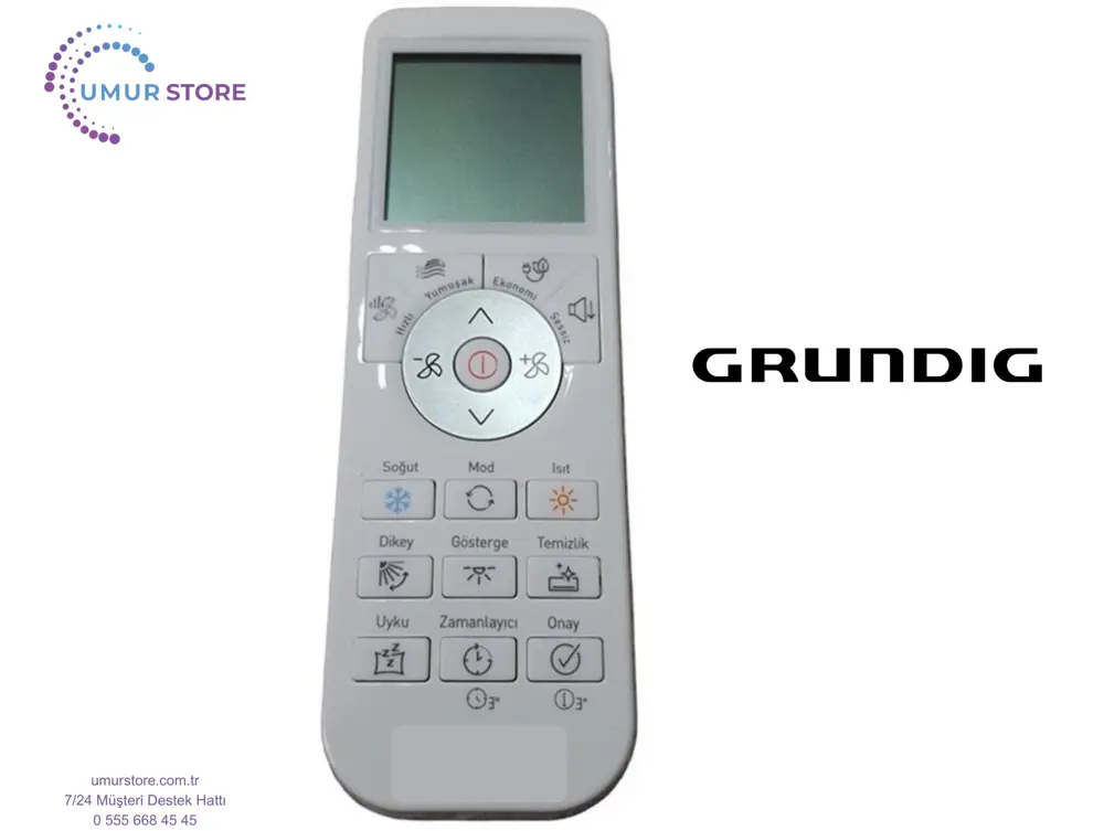 Grundig- Arçelik Uyumlu 5401552301 İnverter Klima Kumandası