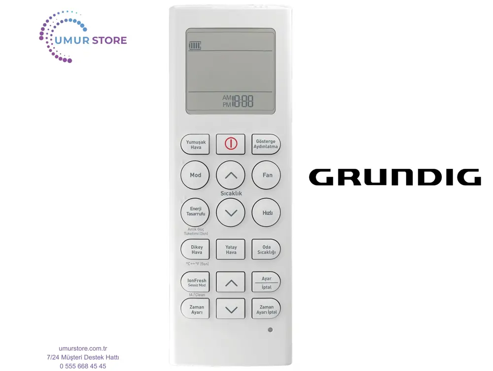 Grundig GAC 12004 Split Klima Uyumlu Kumanda Grundig GAC 12004 Split Klima Uyumlu Kumanda