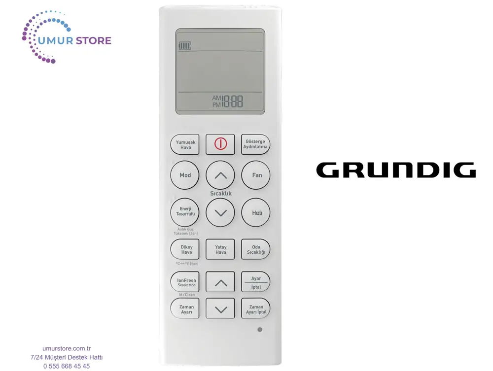 Grundig GAC 24004 Split Klima Uyumlu Kumanda