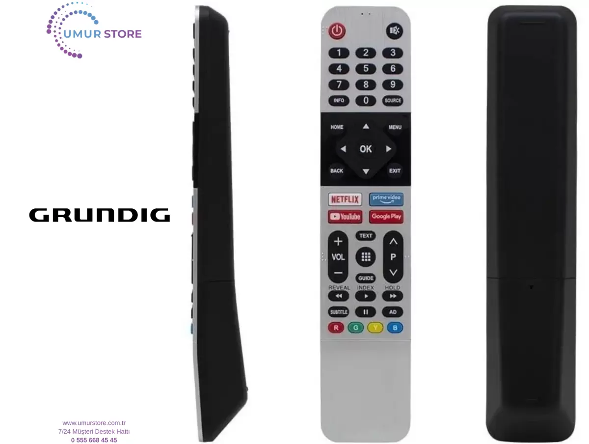 Grundig  İle Uyumlu 43 GFF 6950 B Smart Tv Kumanda