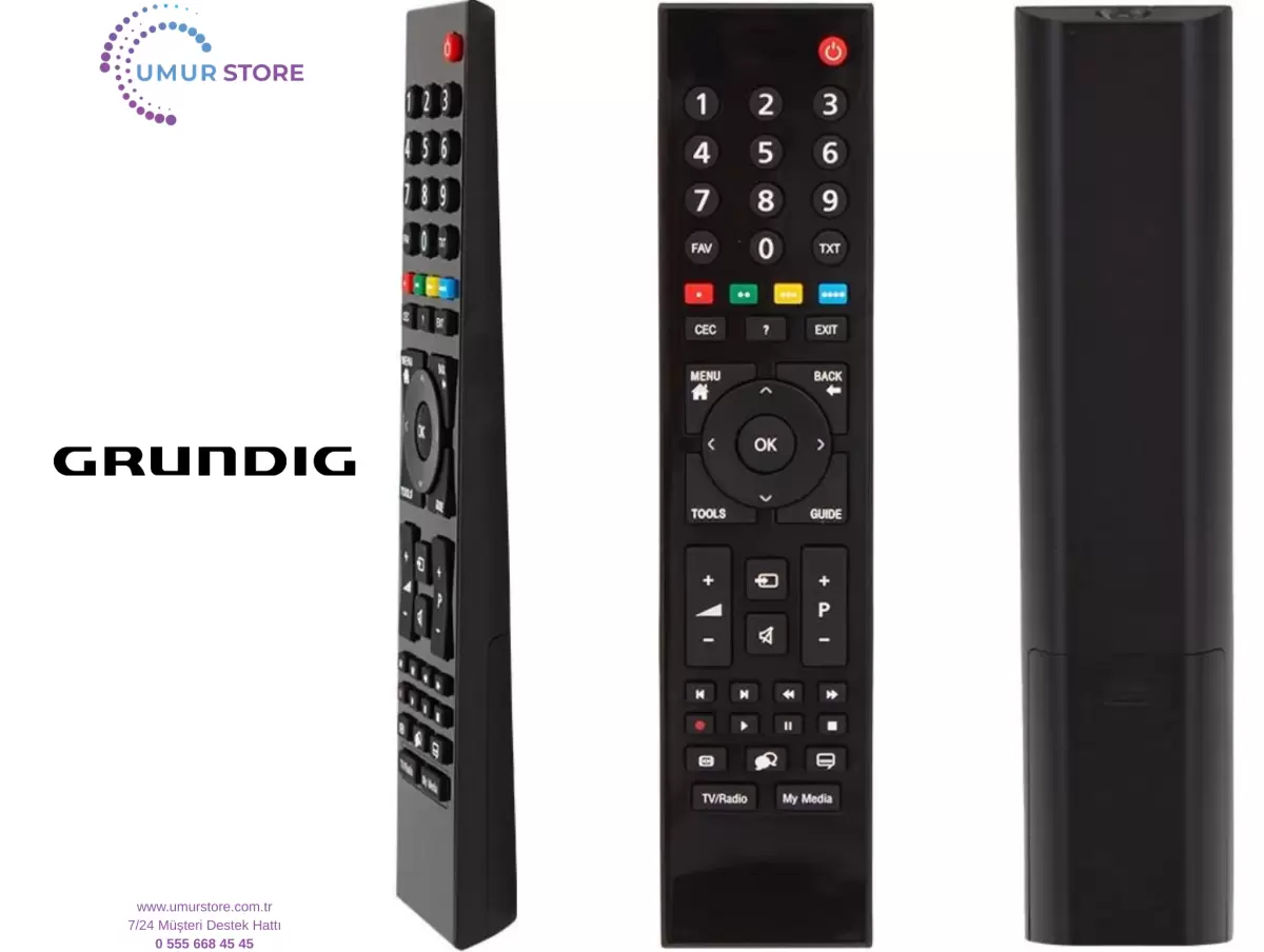 Grundig İle Uyumlu 43 GEF 5900 B Led Tv Kumandası