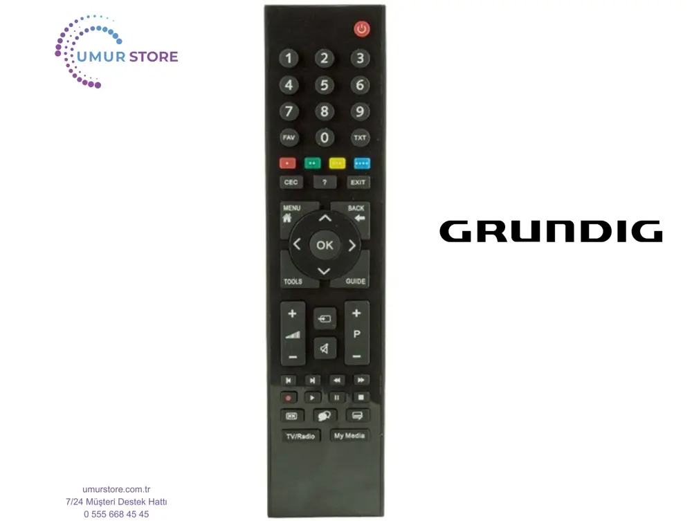 Grundig Moskova CLX 7820 BP Serisi Televizyon Kumandası Grundig Moskova CLX 7820 BP Serisi Televizyon Kumandası