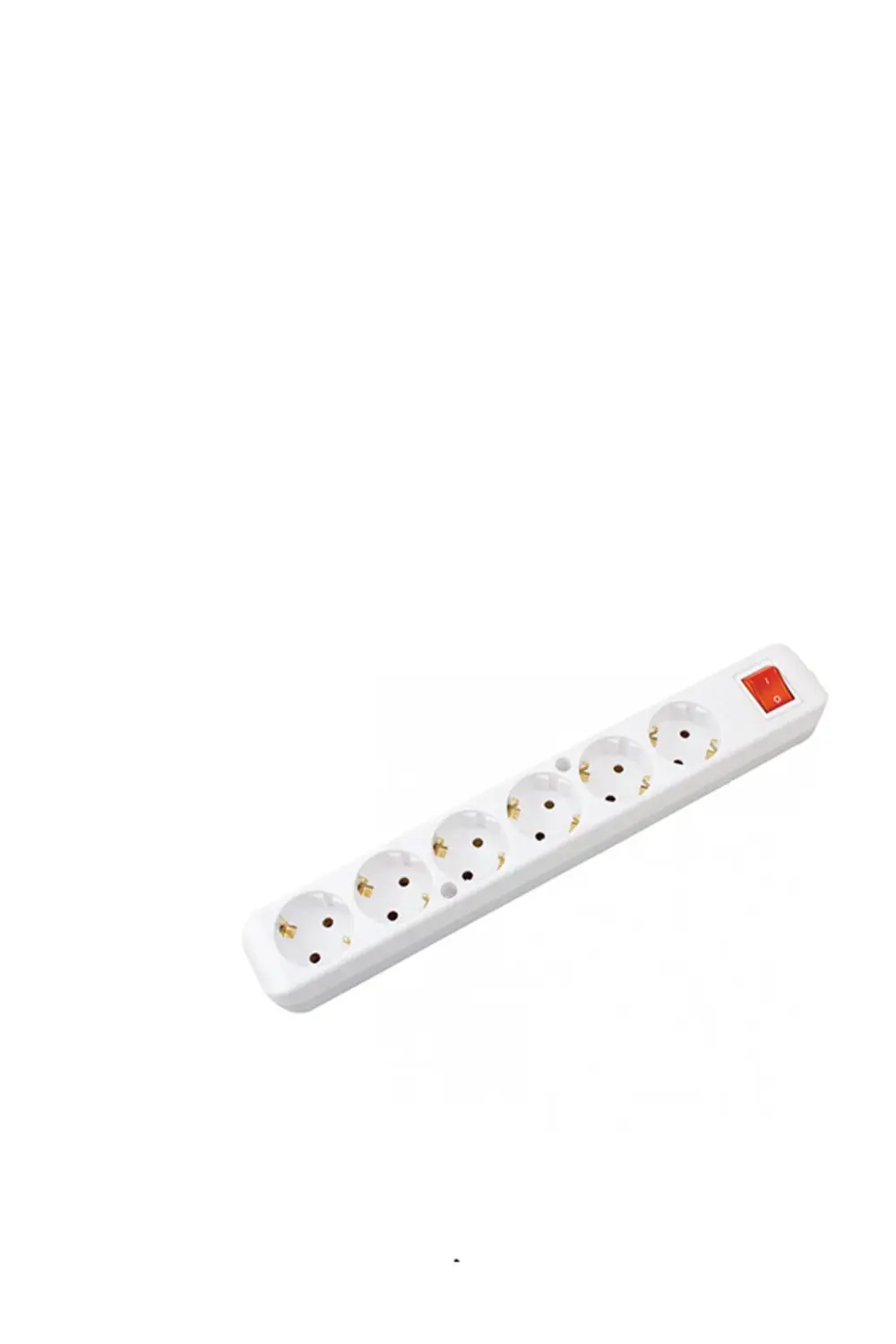 - Grup Priz Flash Beyaz 6’lı Anahtarlı Topraklı Priz Klemensli Ko