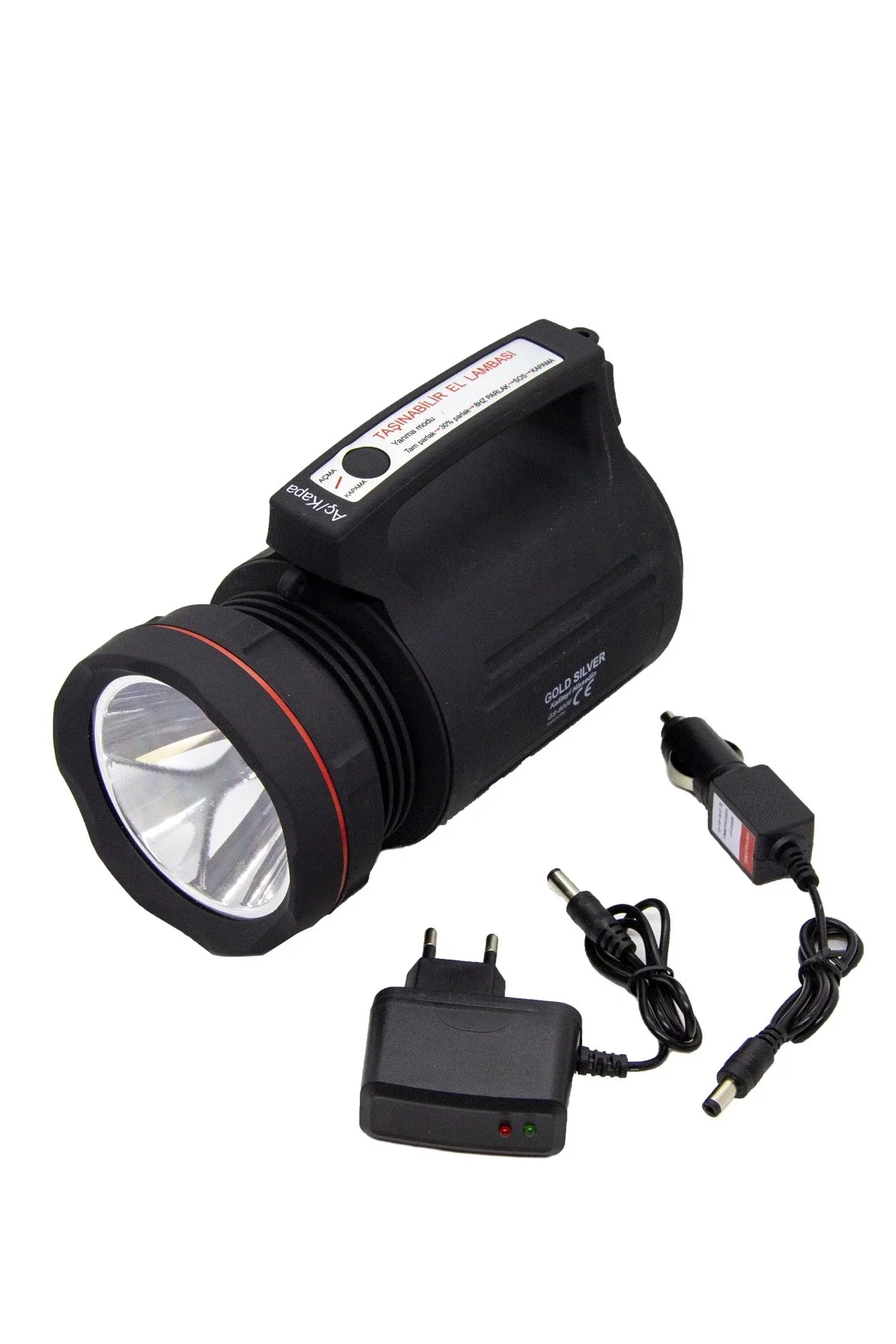 Gs-8006 Parlak Ledli Taşınabilir Şarj Edilebilir El Feneri 15w Gs-8006 Parlak Ledli Taşınabilir Şarj Edilebilir El Feneri 15w