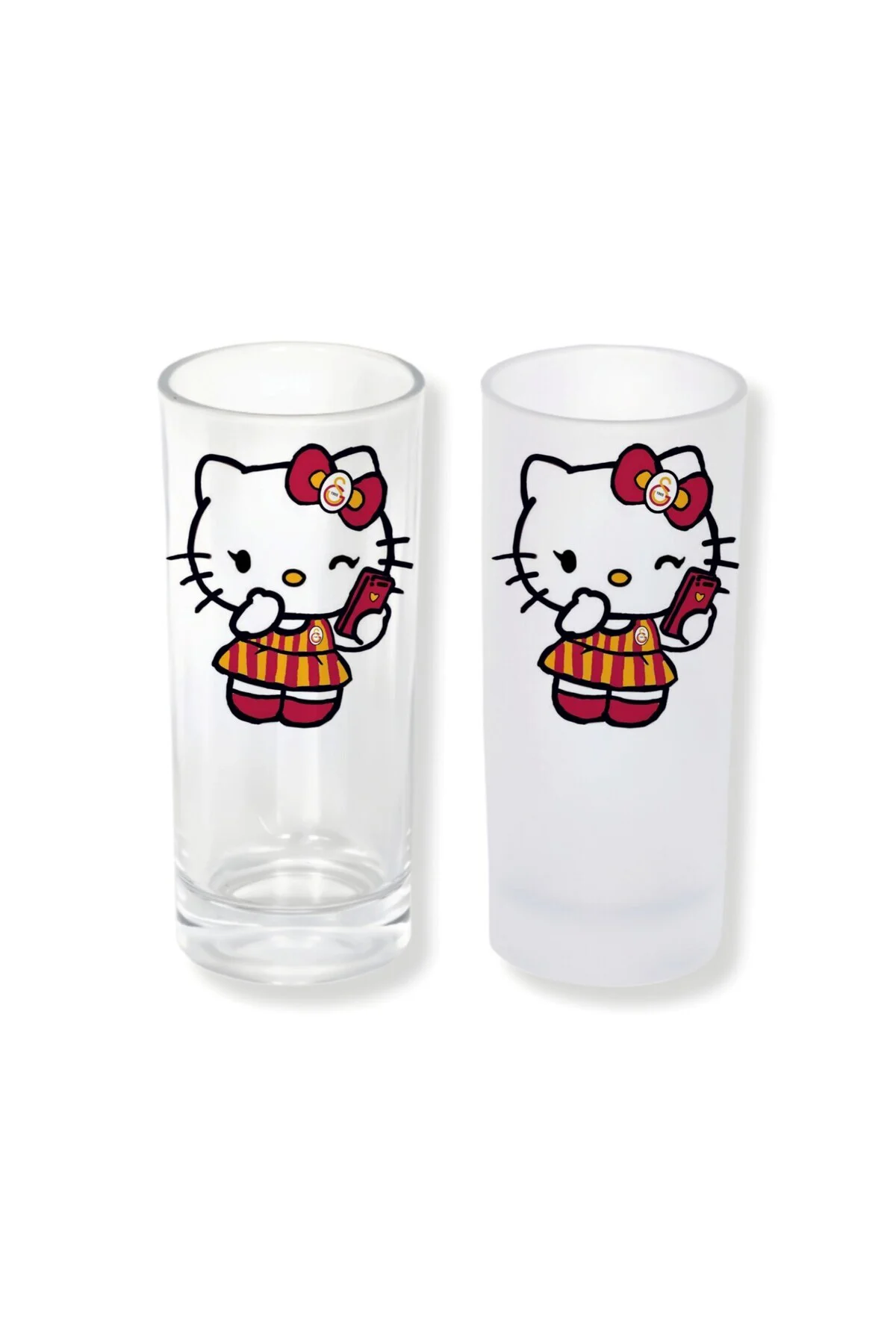 Galatasaray Hello Kitty Buzlu / Buzsuz Seçenekli Rakı Bardağı