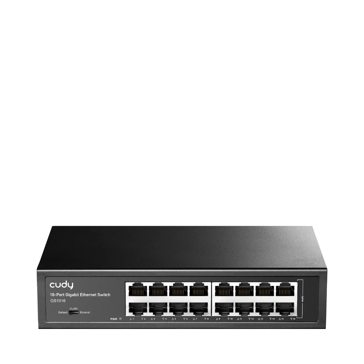 GS1016 16 Port 10/100/1000Mbps VLAN&Extend Mode 8" Rock-Mount Çel