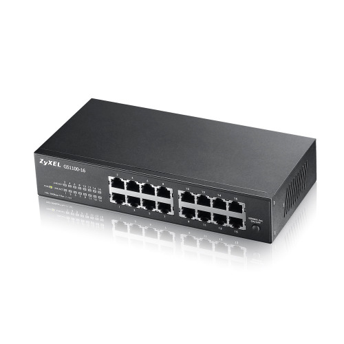 Zyxel Gs1100-16 16 Port 10/100/1000 Mbps Gigabit Switch