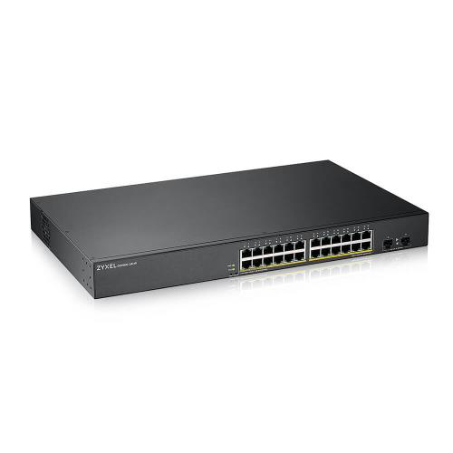 Zyxel Gs1900-24Hp V2, 24 Port, Gigabit, 24 Port Poe, 170W, +2Port Gigab