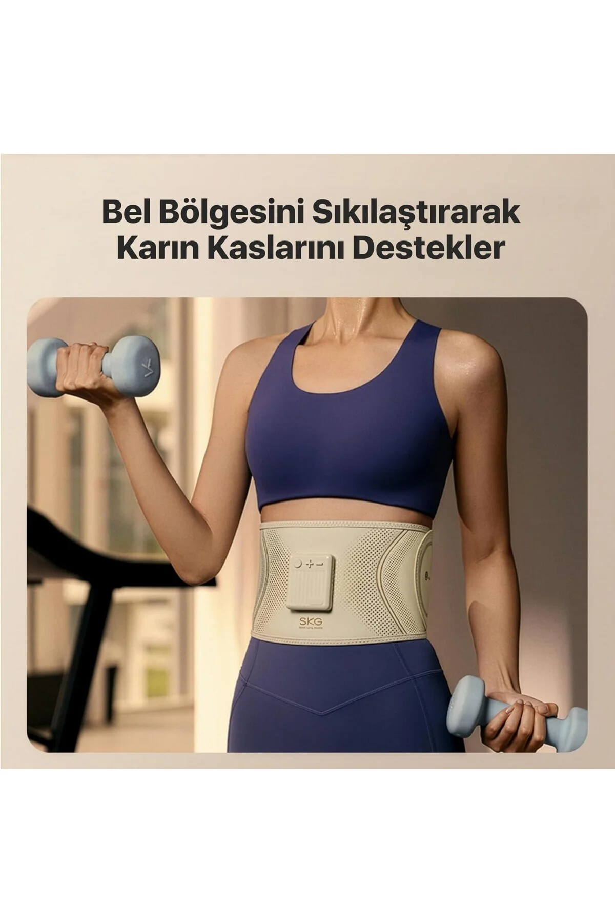 GS300 TENS-EMS Akıllı Taşınabilir Karın Masaj Aleti/Robotu | Isı 