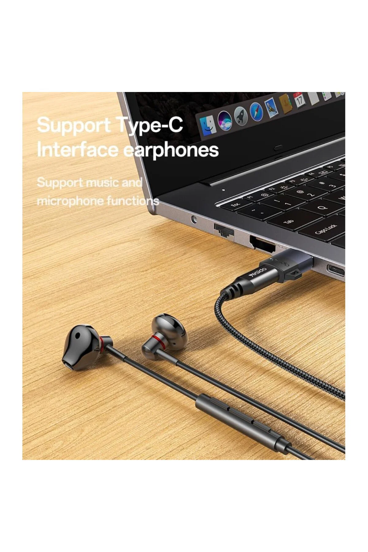 GS34 USB to Type-C 480 Mbps Data ve 18W Hızlı Şarj Destekli OTG Dönüştürücü - Siy