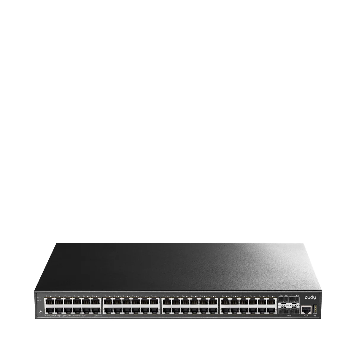 GS5048S4 48 Port Gigabit 4*10G SFP+ 1*RJ45&USB 19" Rock-Mount Çelik Layer3 Yönetilebilir Switch