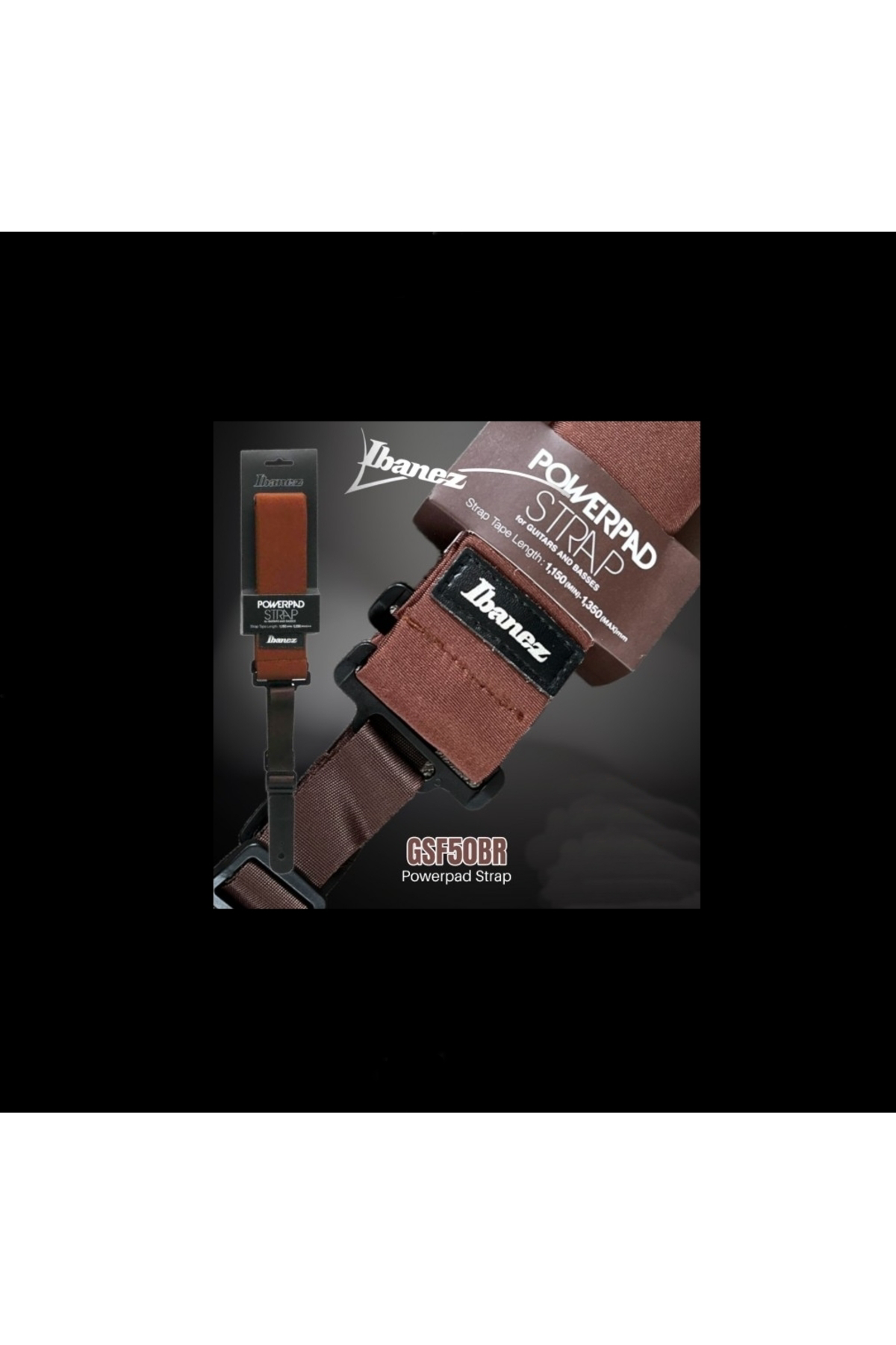 GSF50-BR POWERPAD Strap Brown Gitar Askısı