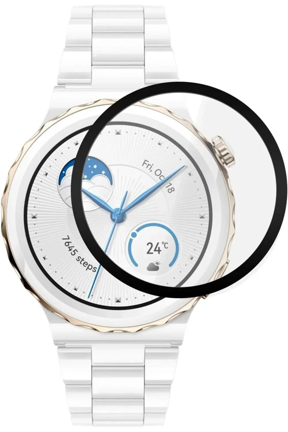 GT 3 Pro 43mm Seramik Tam Kaplayan Temperli Cam Full Ekran Koruyu