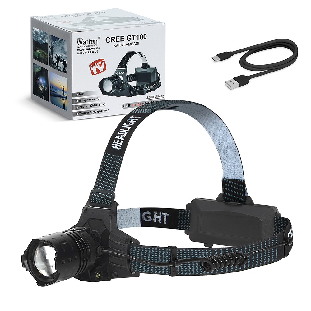 GT100 Led Şarjlı Kafa Lambası WT-628 GT100 Led Şarjlı Kafa Lambası WT-628