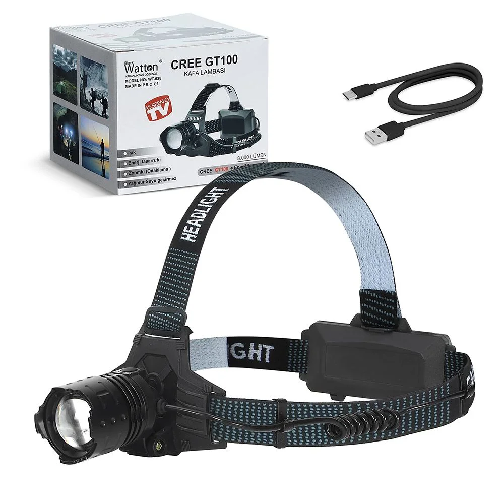 GT100 Led Şarjlı Kafa Lambası Wt-628 | 8000 Lümen, 300mt Menzil Fiyatı, Yorumları ve Özellikleri