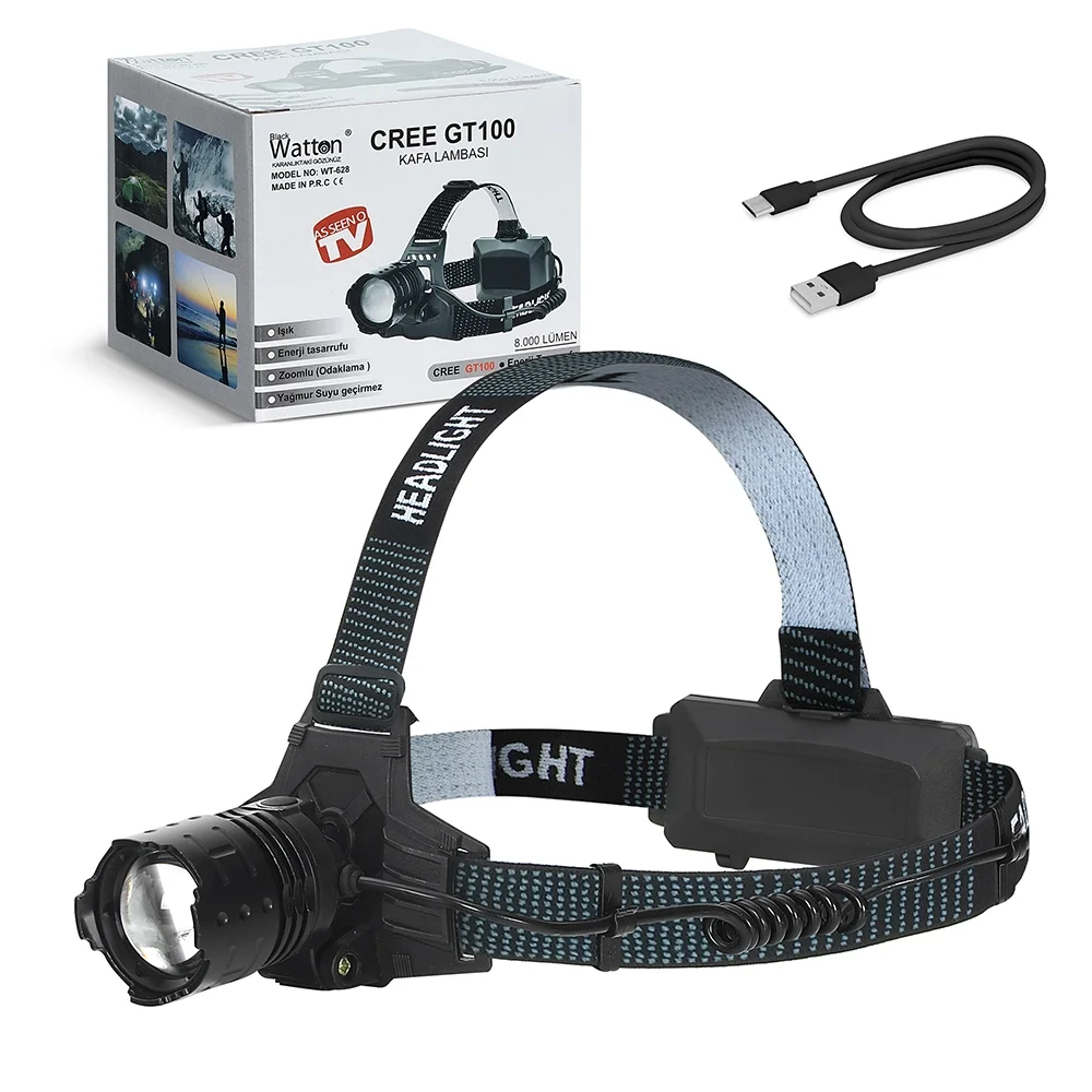 Gt100 Led Şarjlı Kafa Lambası Wt-628 Gt100 Led Şarjlı Kafa Lambası Wt-628
