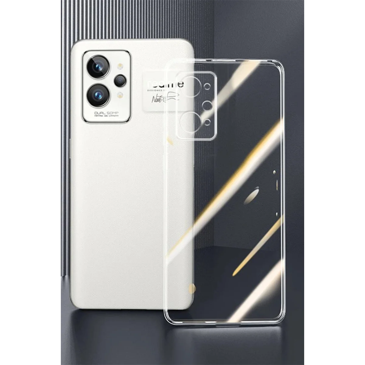 GT2 Pro 5G Kılıf Lüx Şeffaf Silikon - Estetik ve Korumalı