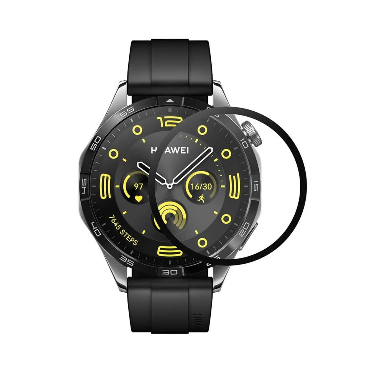 GT4 Ekran Koruyucu - 46mm 22mm Polymer Nano Şeffaf Kılıf