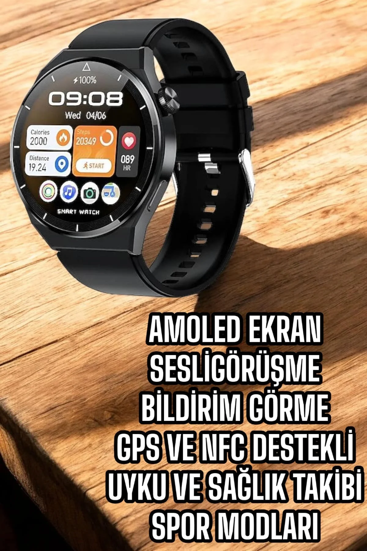 GT8 AKILLI SESLİ GÖRÜŞME YAPABİLEN SAAT