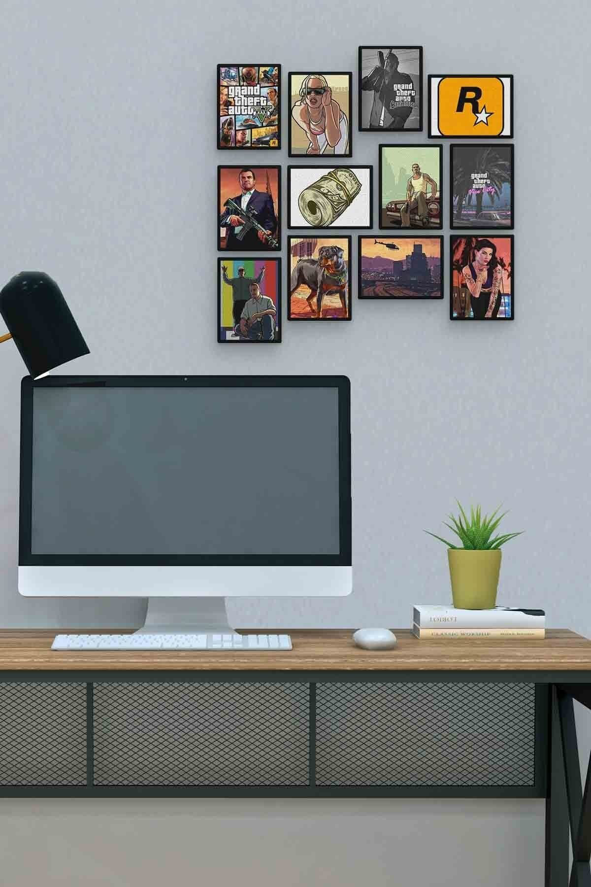 Gta 12 Parça Mdf (ahşap) Tablo Ofis Boyu 