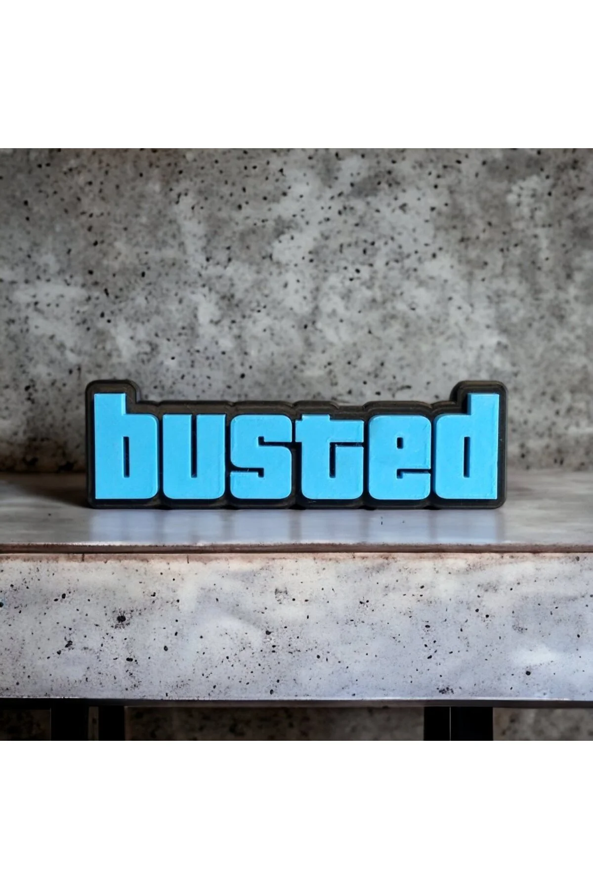GTA Busted Obje Busted Yazılı Dekoratif Obje 15CM