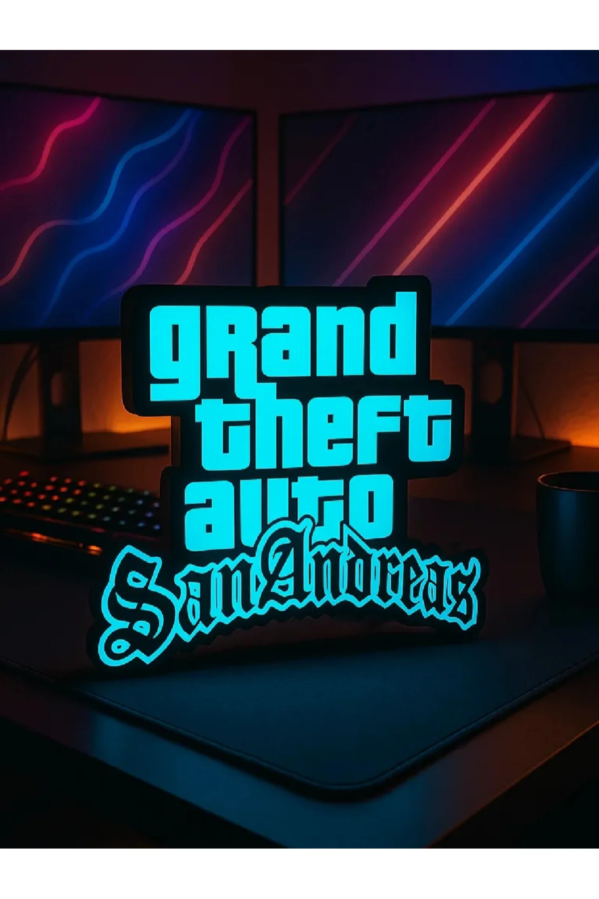 GTA GRAND THEFT AUTO VİCE CTİY LED IŞIKLI