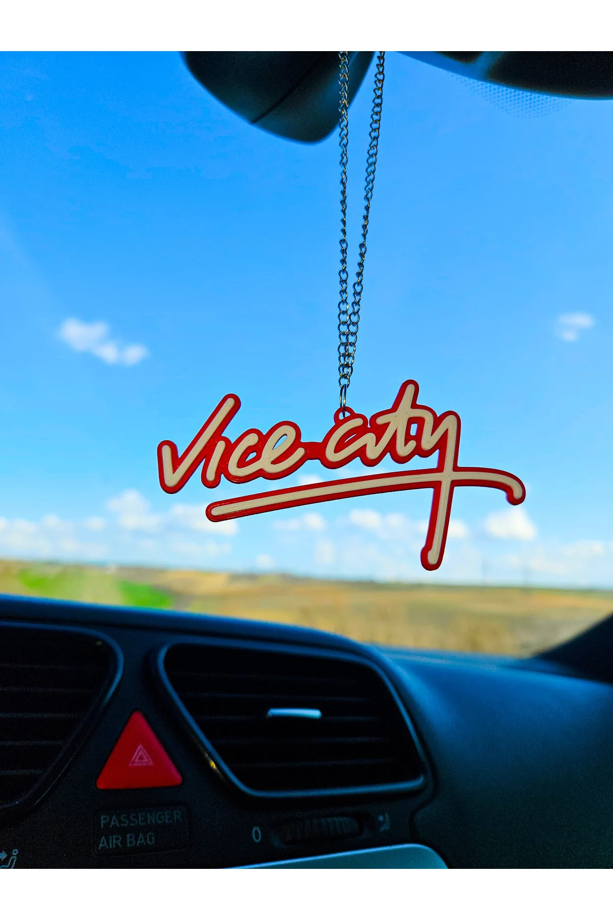 Gta Vice City Dikiz Ayna Süsü (Kırmızı) Vice City Ayna Süsü Araba Süsü Oto Aksesuar - Görsel 2