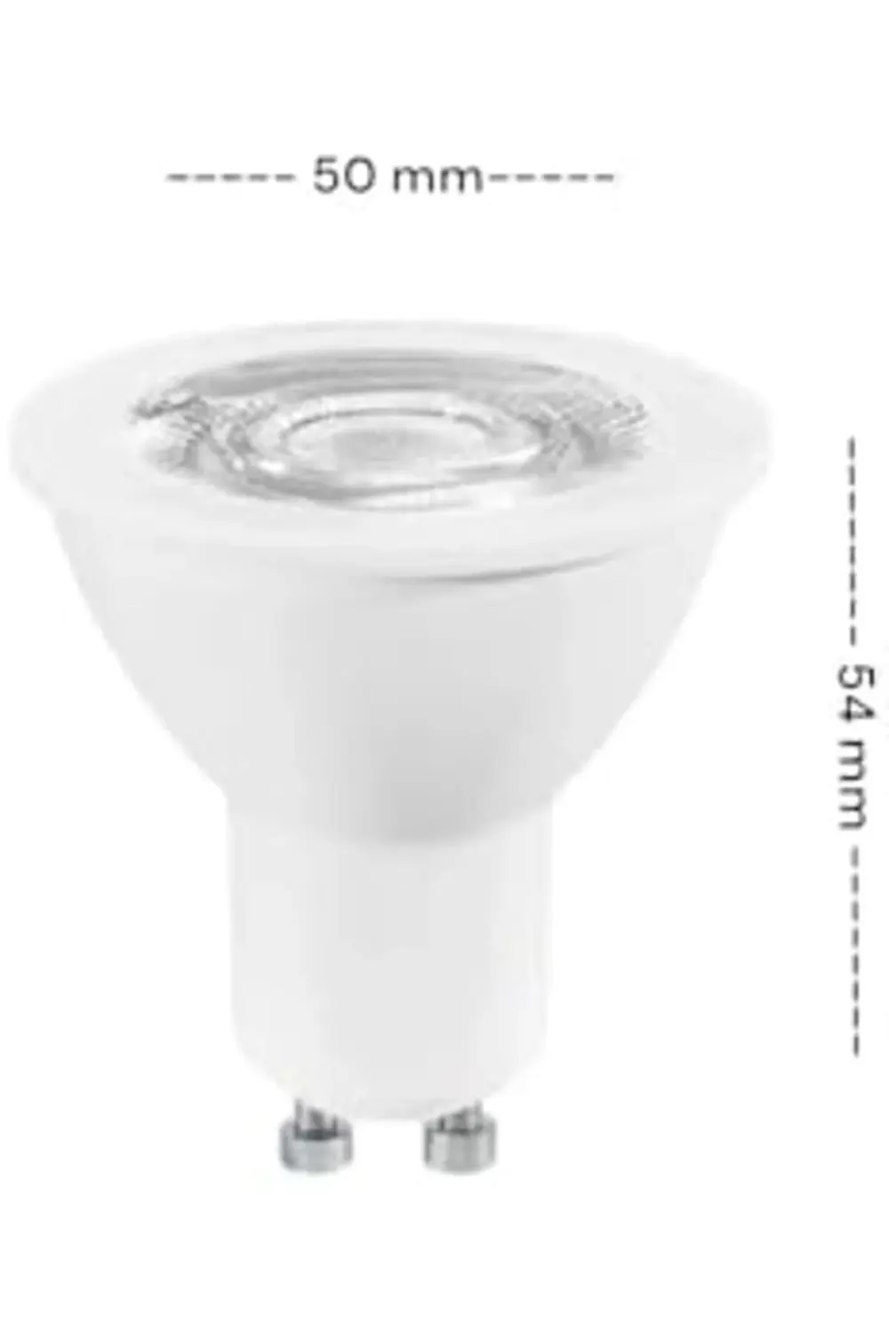 GU10 LED Ampul 4.5W 6500K Beyaz Işık – 350lm, 36° Işık Açısı, 10'