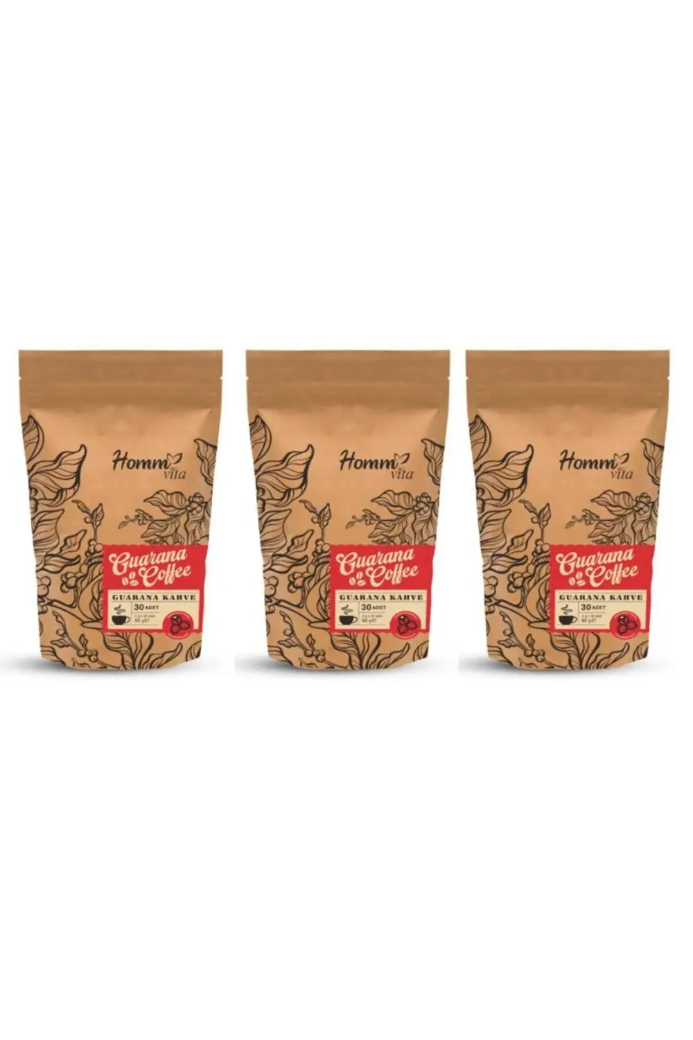 Guarana Kahve 30 Adet (2 GR/ADET) 3lü Paket ..