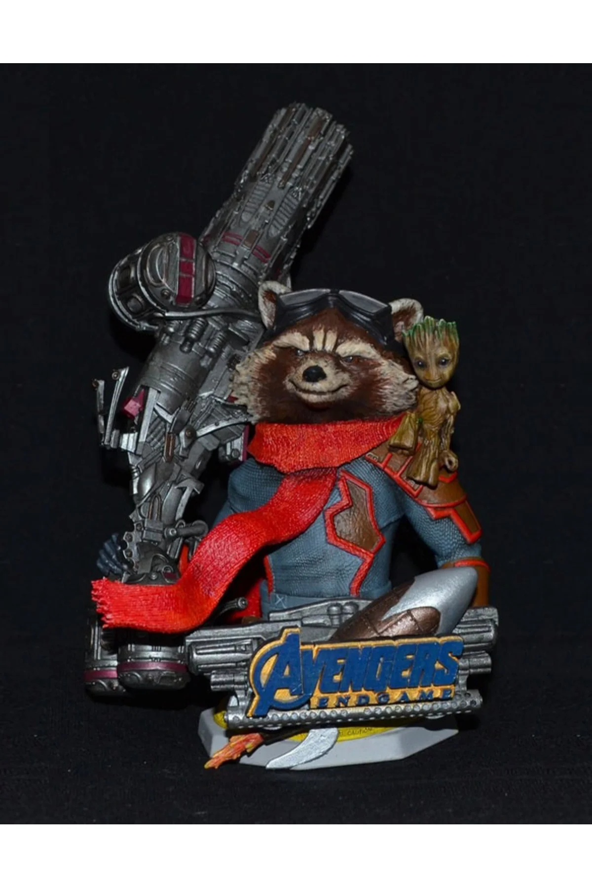 Guardians of Galaxy Rakun Büst Guardians of Galaxy Roket Rakun Boyalı Büst 13CM