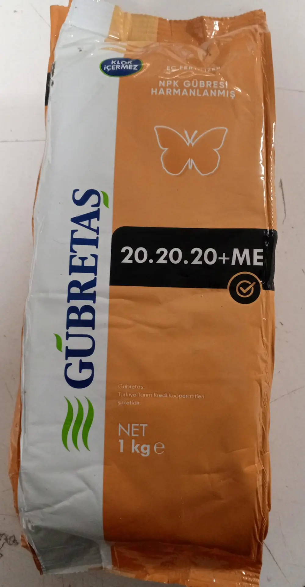 Gübretaş 20.20.20 NPK Ağaç Bitki Meyve Sebze Çiçek Gübre 1 KG