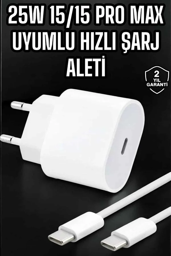 Güç Adaptörü ve Kablosu Şarj Aleti 15/15 Pro Max Uyumlu Hızlı Şarj Fiyatı, Yorumları ve Özellikleri