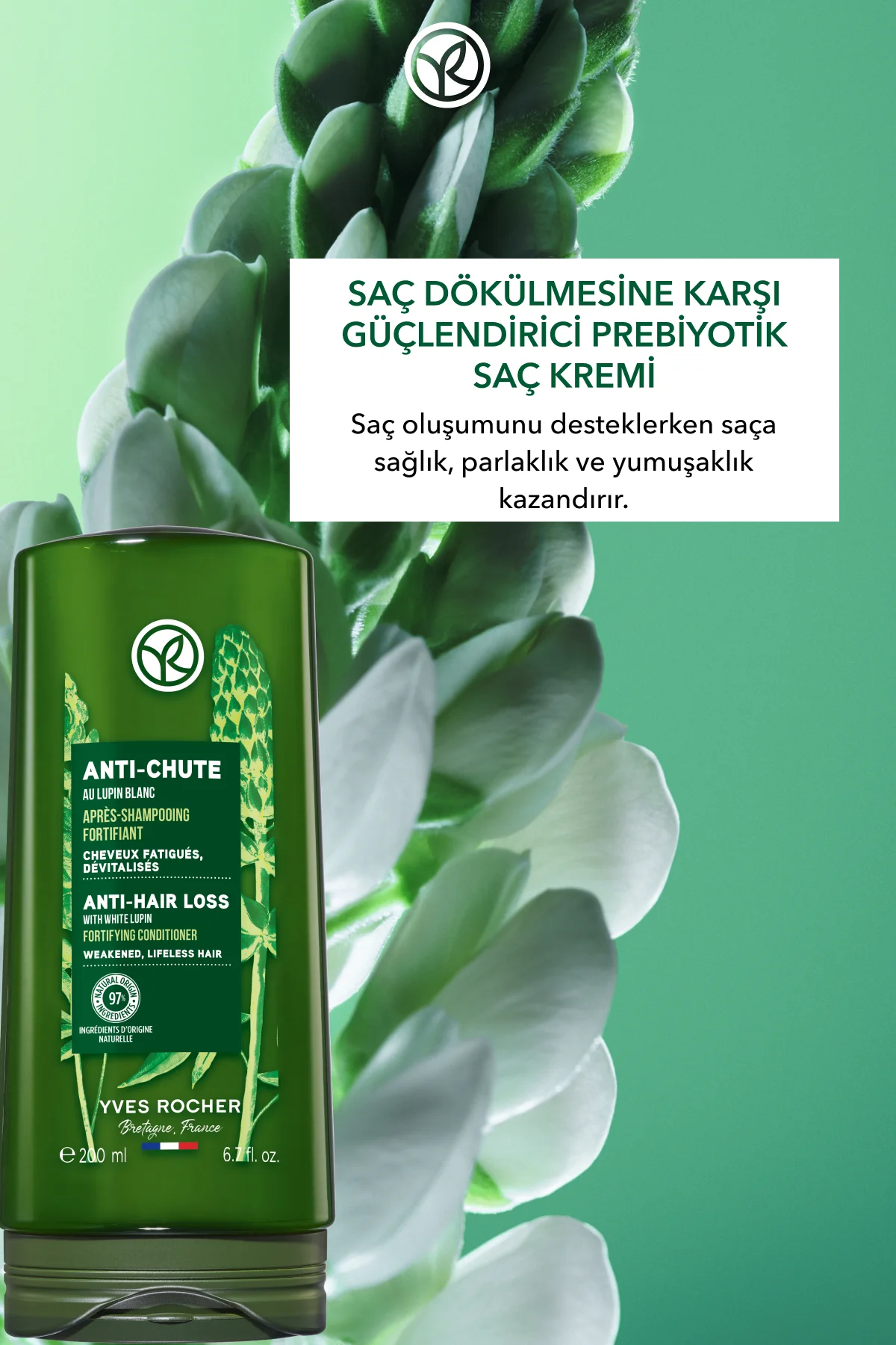 Güçlendirici Prebiyotik Saç Kremi - Saç Dökülmesine Karşı / Anti-